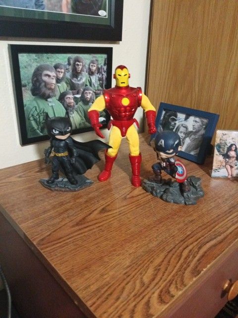 Iron Man Captain America And Batman Figures