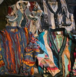 Coogi sweaters 100% AUTHENTIC lot of 4 different types all size Large..best offer?(NOT FREE!)
