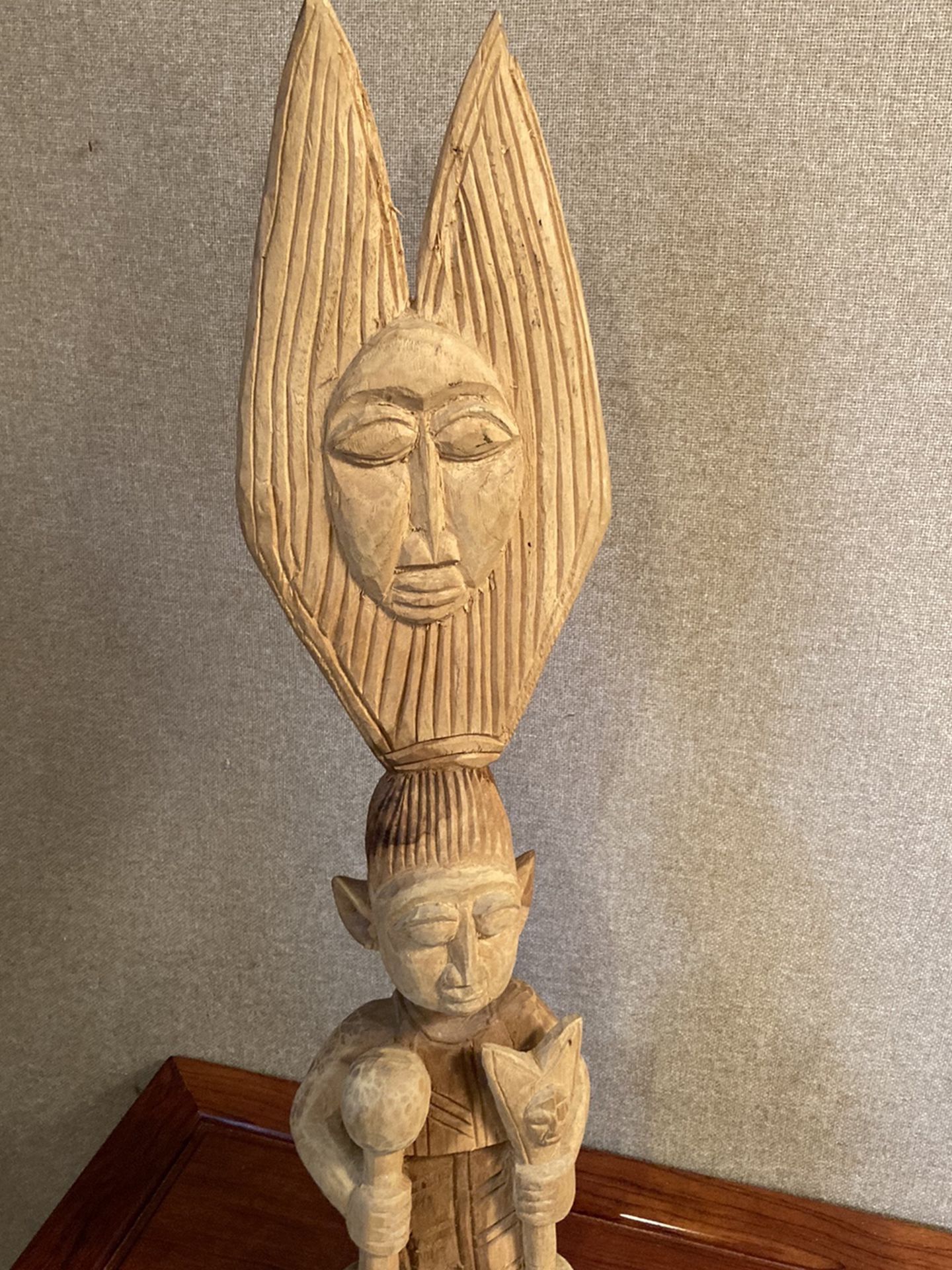 Rare wood carved figurine