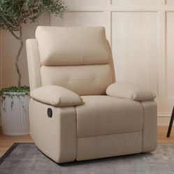 Manual Sofa Recliner Beige Color