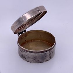 925 Sterling Silver Round Mini Holder W/ "D" Initial