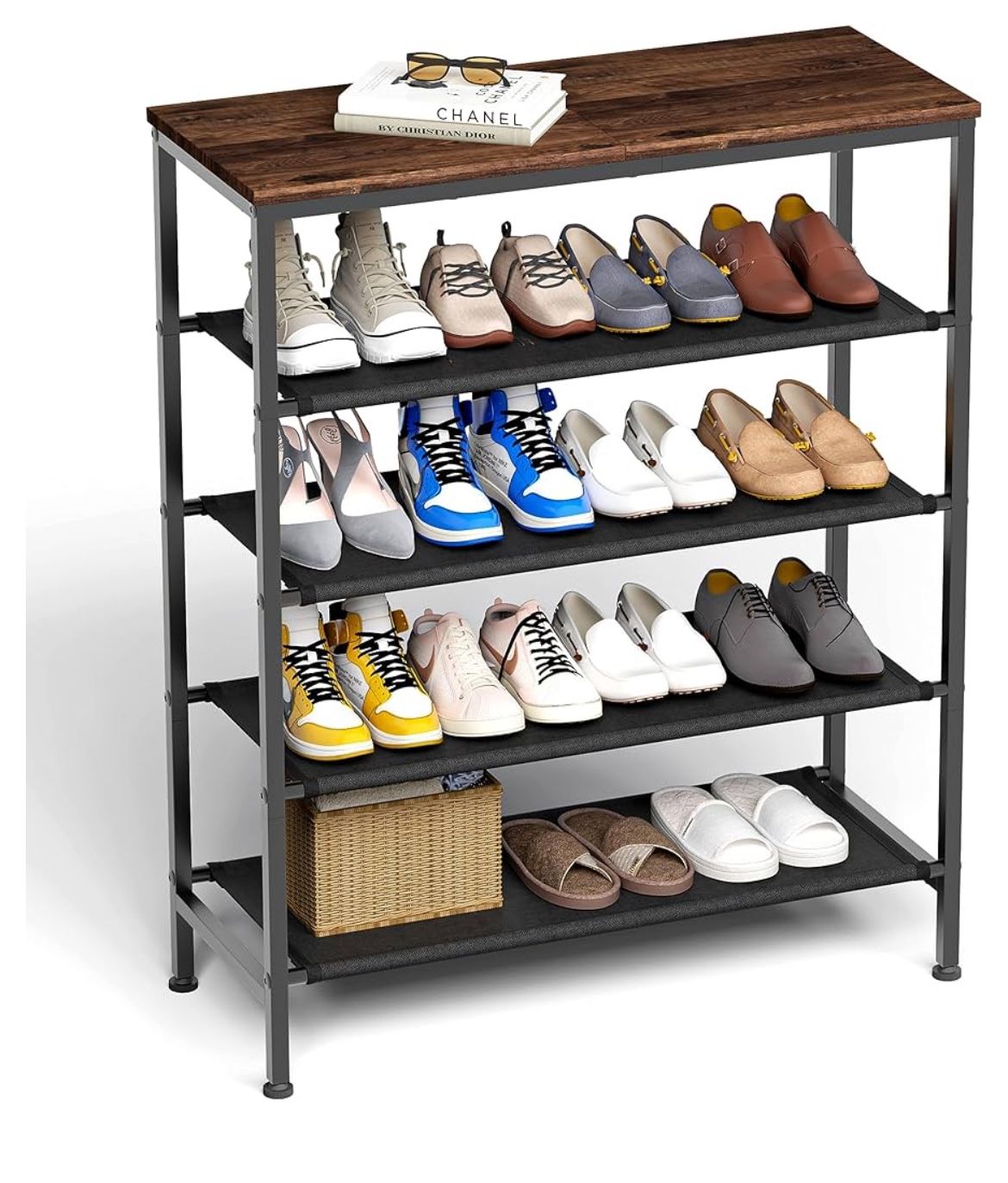 5 Tier Shoe Rack Organizer for Entryway