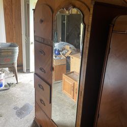 Antique Solid Wood Dresser/armoir 