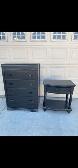 Dresser and nightstand, solid wood