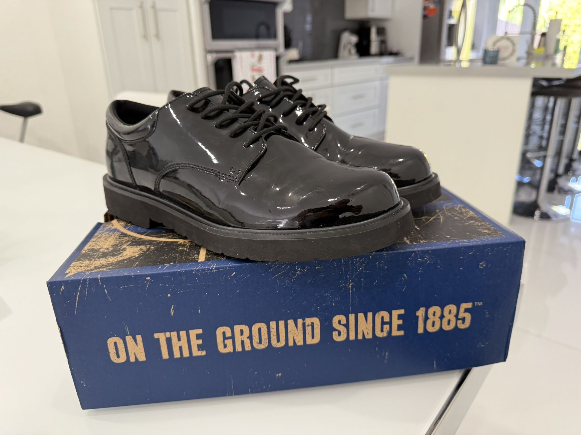 Men Bates High Gloss Oxford