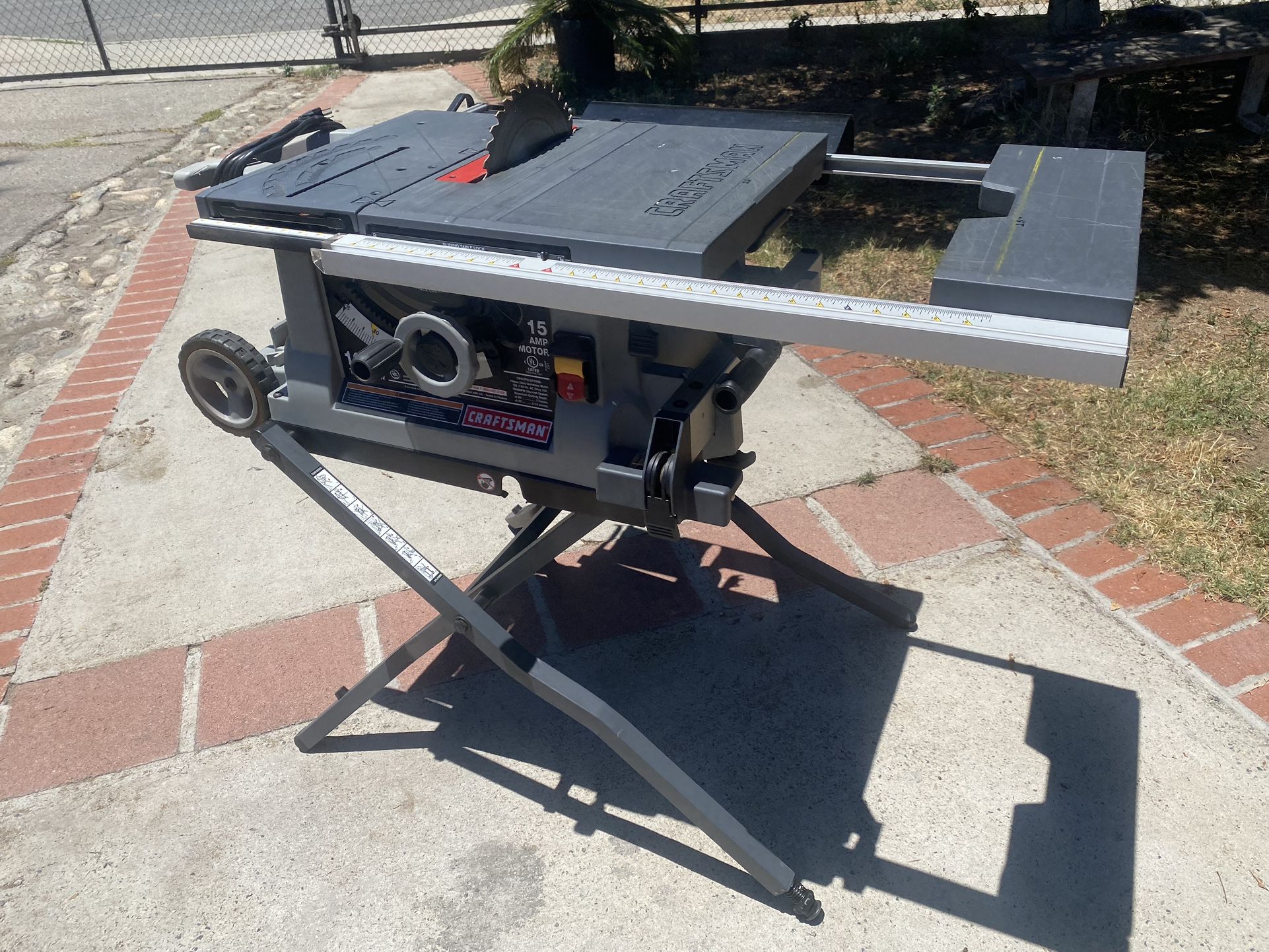 Table Saw Craftsman Table Saw 10 Inch Blade Table Saw Tool Folds MAKE AN OFFER!