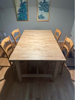 Birch table extendable
