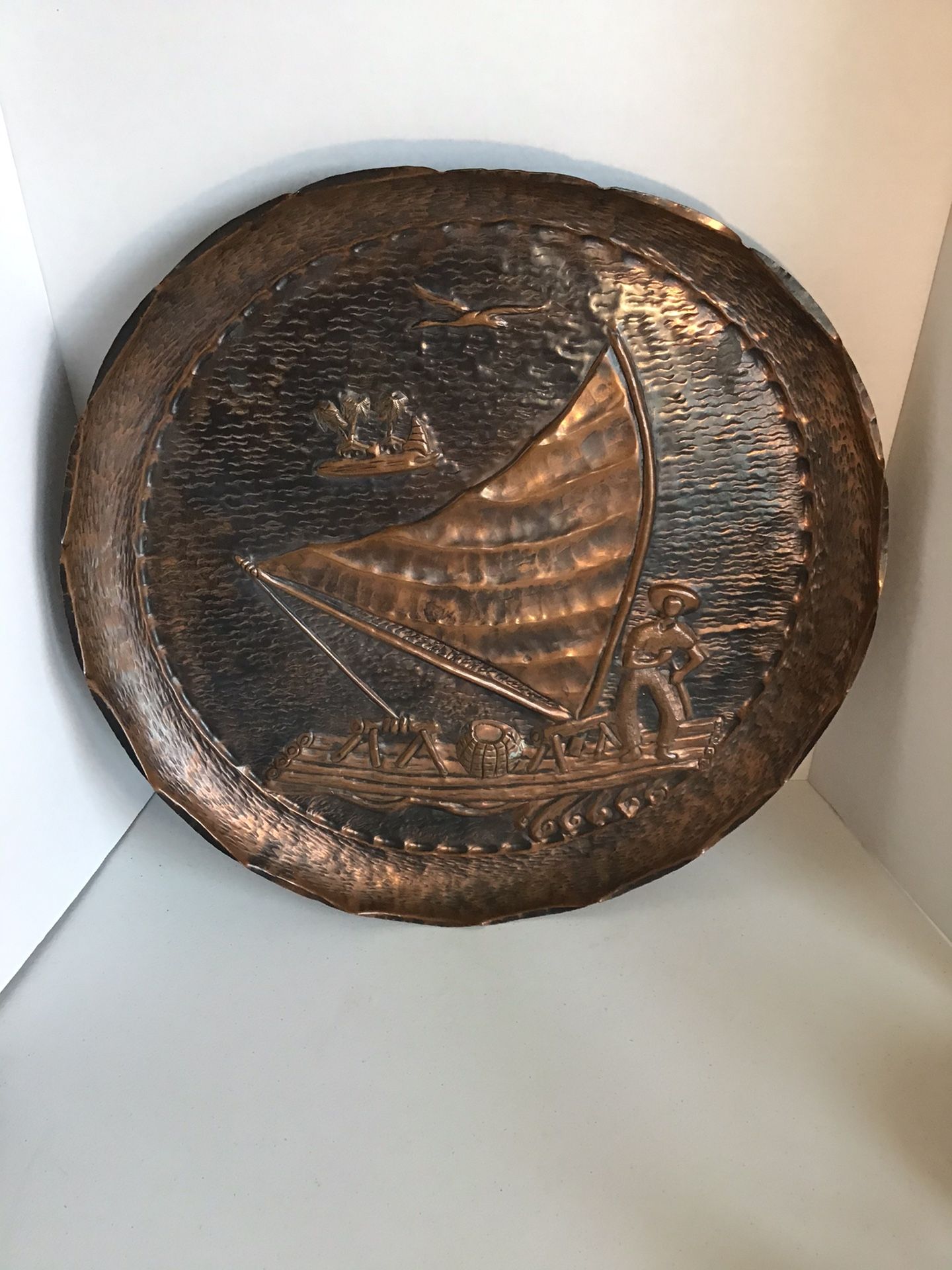 Early 1900s 19in heavy copper wall hanger,New Products : American Fashion Style Bags On Sale