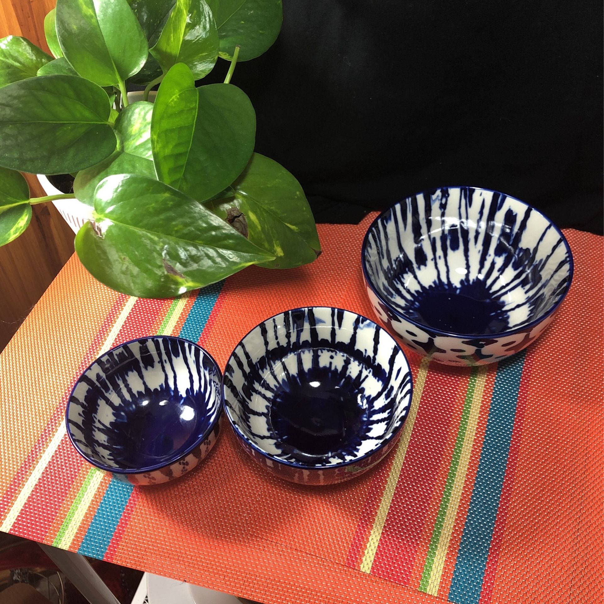 Set Of 3 —Small Bowls West Elm Great Pattern