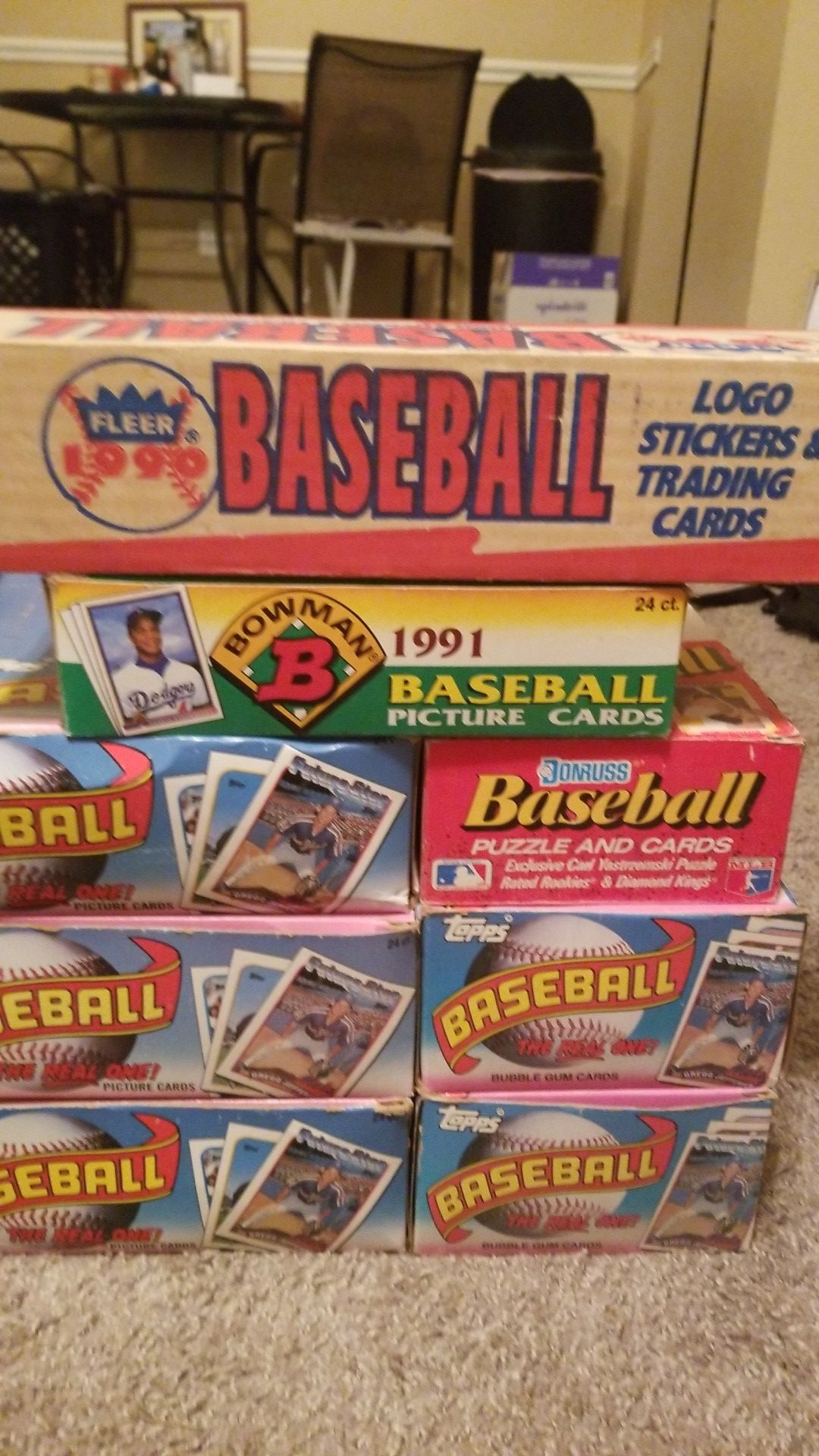 MLB 1990-1991 Trading Card sets