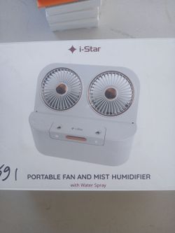 Portable fan and must humidifier