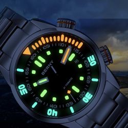 BERNY Automatic Mechanical Watch 42mm Super Luminous