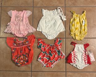Baby Girl Romper/Outfit Bundle