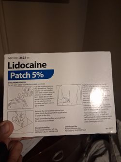 Lidocaine patches 30 count