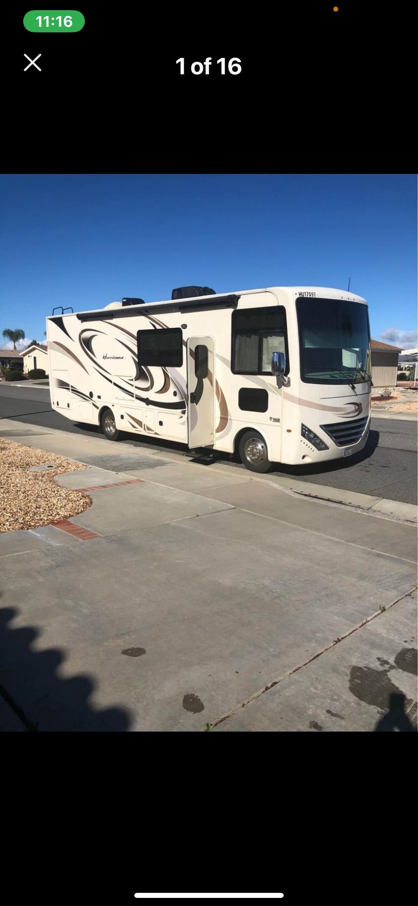 Motorhome 2017 Thor Hurricane 29 M for Sale in Hemet, CA - OfferUp