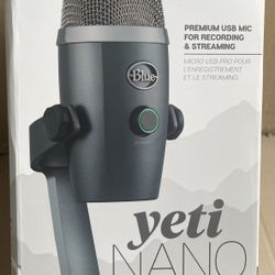 Logicool G Blue Yeti Nano Gaming Microphone New In It’s Original Opened Box