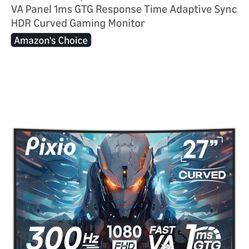 Pixio 27” Gaming Curved Monitor