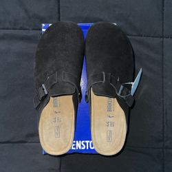 Birkenstocks Boston Soft Footbed Suede Leather