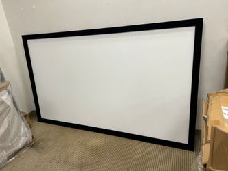 92" Fixed Frame Projector Screen with Black Velvet Frame – 87"x49" Viewing Area (16:9)