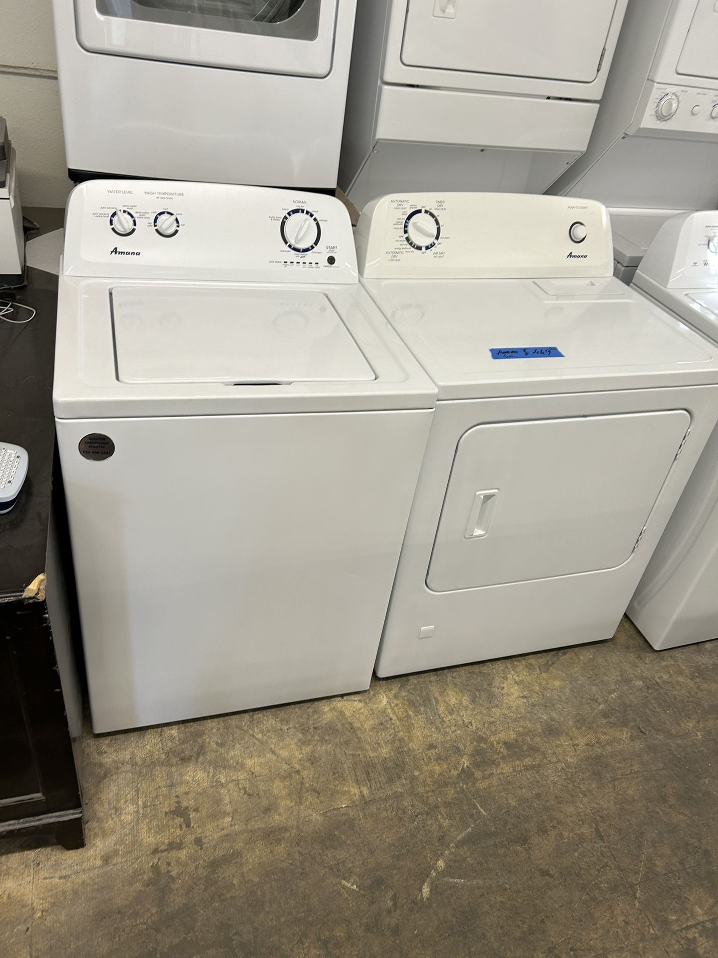 Used Amana Washer And Gas dryer(working) Heavy Duty ( Free Installation) with Warranty