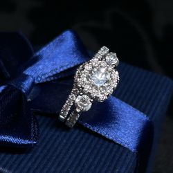 Engagement/ Wedding Band Combo