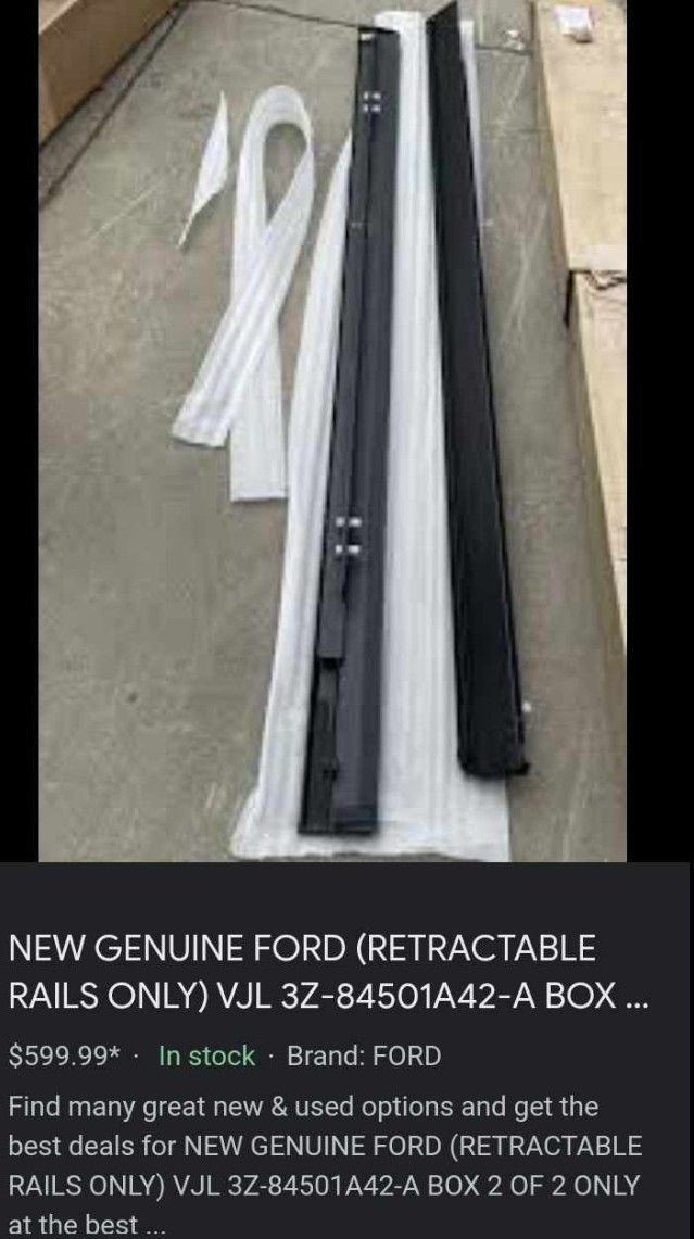 New Genuine Ford Retractable Rails