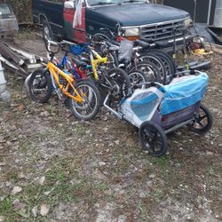 10 Bikes One With Kids Buggy 4 Scooters Make Offer