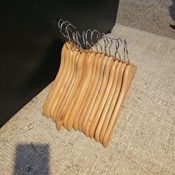 16 Wood Pants Hangers, 5 Clip Hangers 8 Ikea Hanger Covers