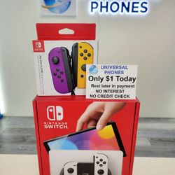 NINTENDO SWITCH OLED CONSOLE NEW IN BOX $1 DOWN TODAY REST IN PAYMENTS.NO CREDIT CHECK 