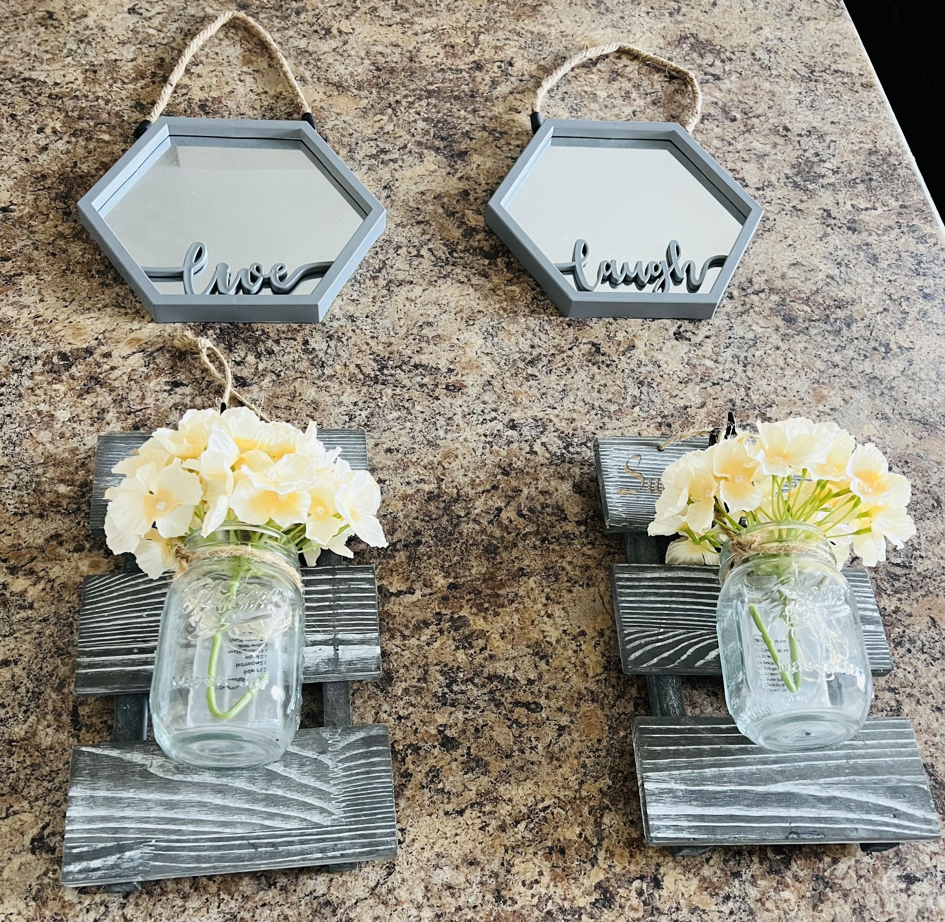 Wall Decorations Led Mason Jars