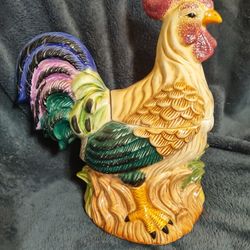 Beautiful Rooster Cookie Jar