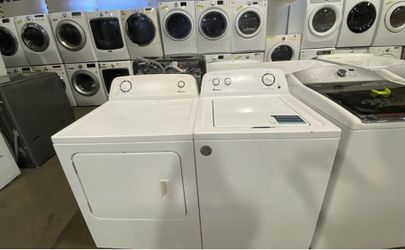 AMANA XL CAPACITY WASHER & DRYER SET ELECTRIC