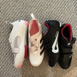 2 Pairs Of Women’s Cycling Shoes 
