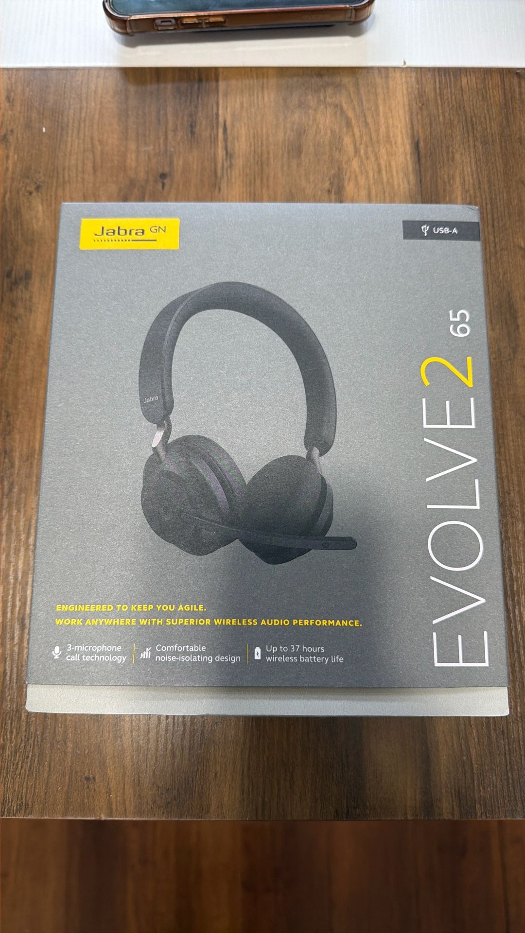 Jabra Evolve2 65 MS Stereo Wireless Headset – Link 380/390a – Black – Brand New / Sealed