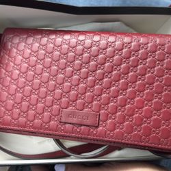 Red Continental Cross Body Purse