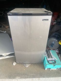 Stainless steel mini fridge