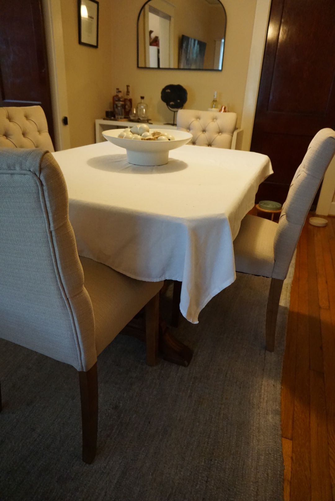 Antique Dining Table And 4 Chairs