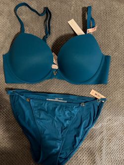 Victoria's Secret Teal Bra and Panty Set