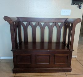 Wood bench