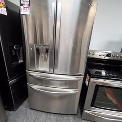 Black Friday sale‼️ 4 Door Freezer Fridge Stainless Steel in excellent condition with 4 Months Warranty 