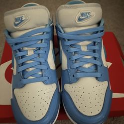 Nike Sky Blue and White Low-Top Sneakers