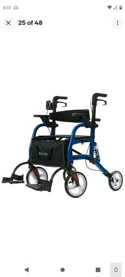 ELENKER ROLLATOR WALKER 2-IN-1