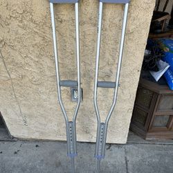 Adjustable Aluminum Underarm Crutches – Adult Size