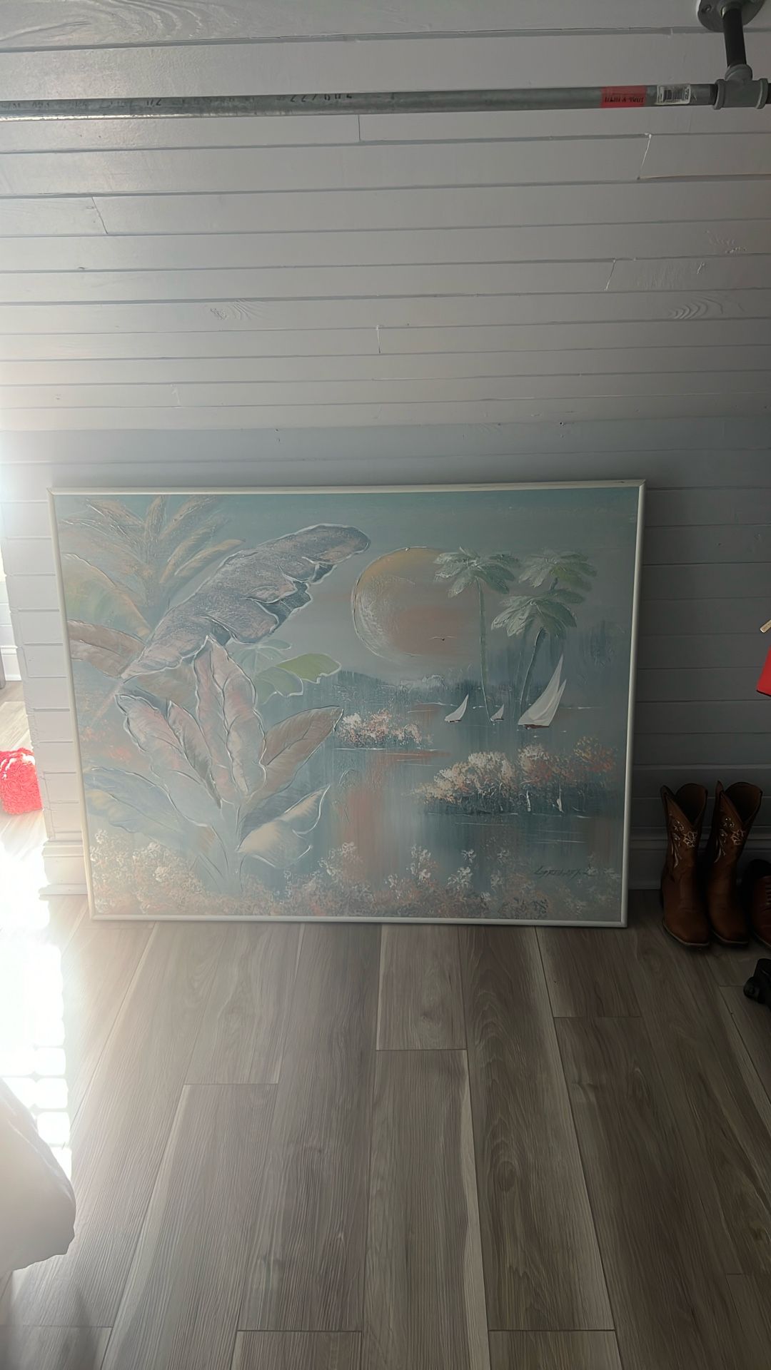 Tropical  Paradise- Sunset Painting: Wall Art