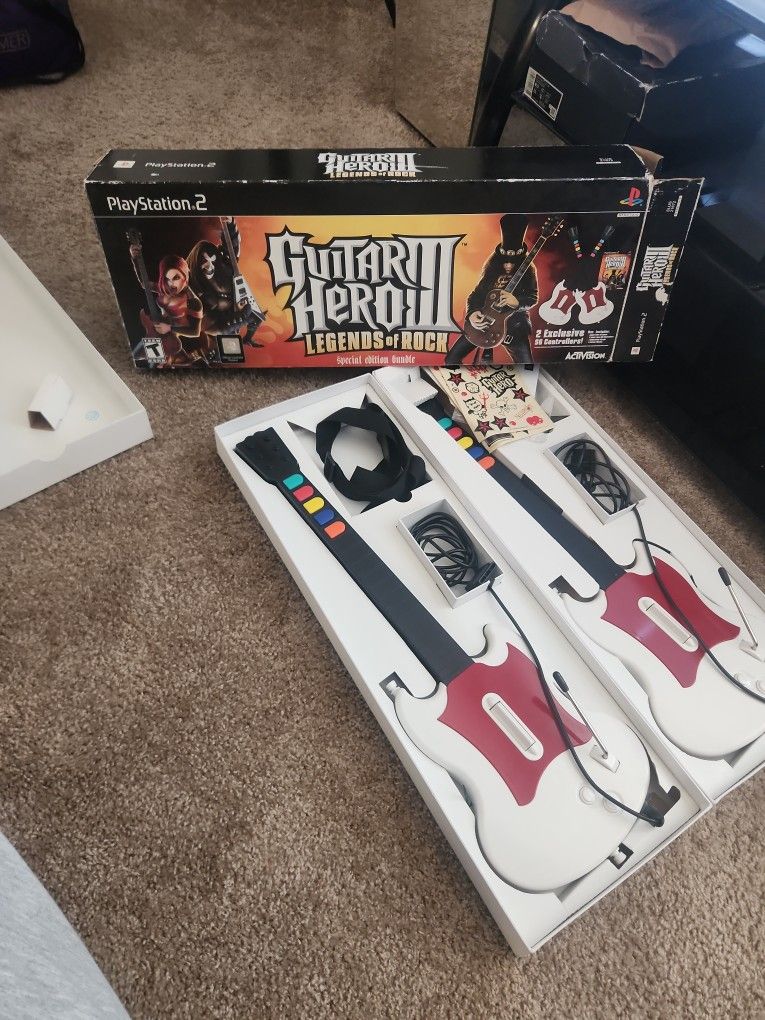Original PlayStation 2 Guitar Hero III Legends of Rock PlayStation bundle