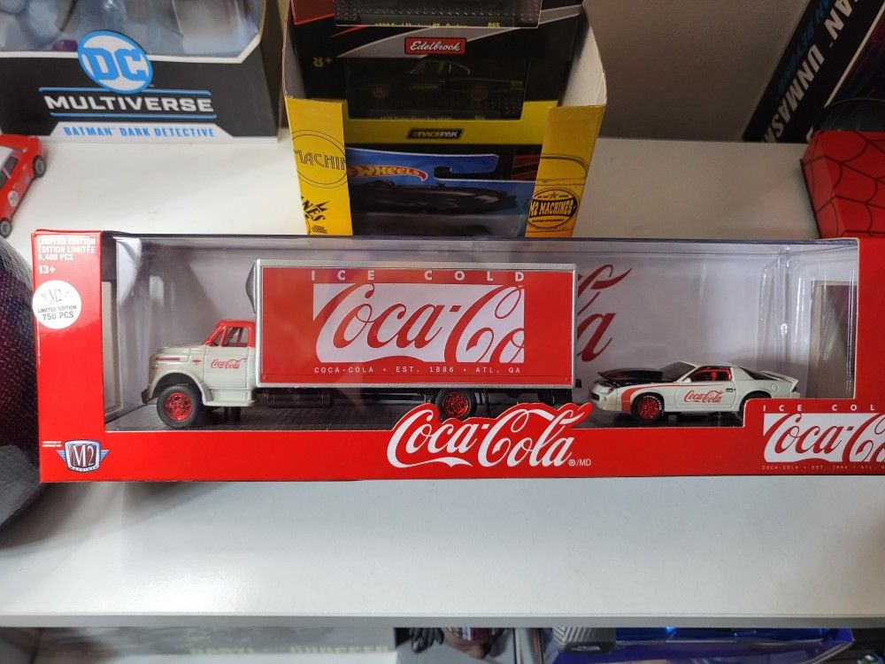 M2 Machines COCA COLA 1968 Chevy C60 Truck 1985 Camaro IROC-Z
