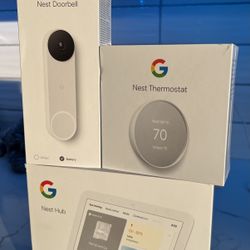 Google Hub, Doorbell, Thermostat 