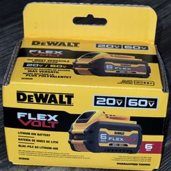 Brand New Sealed in Box Dewalt FLEXVOLT 20V/60V MAX 6.0Ah Battery Pack