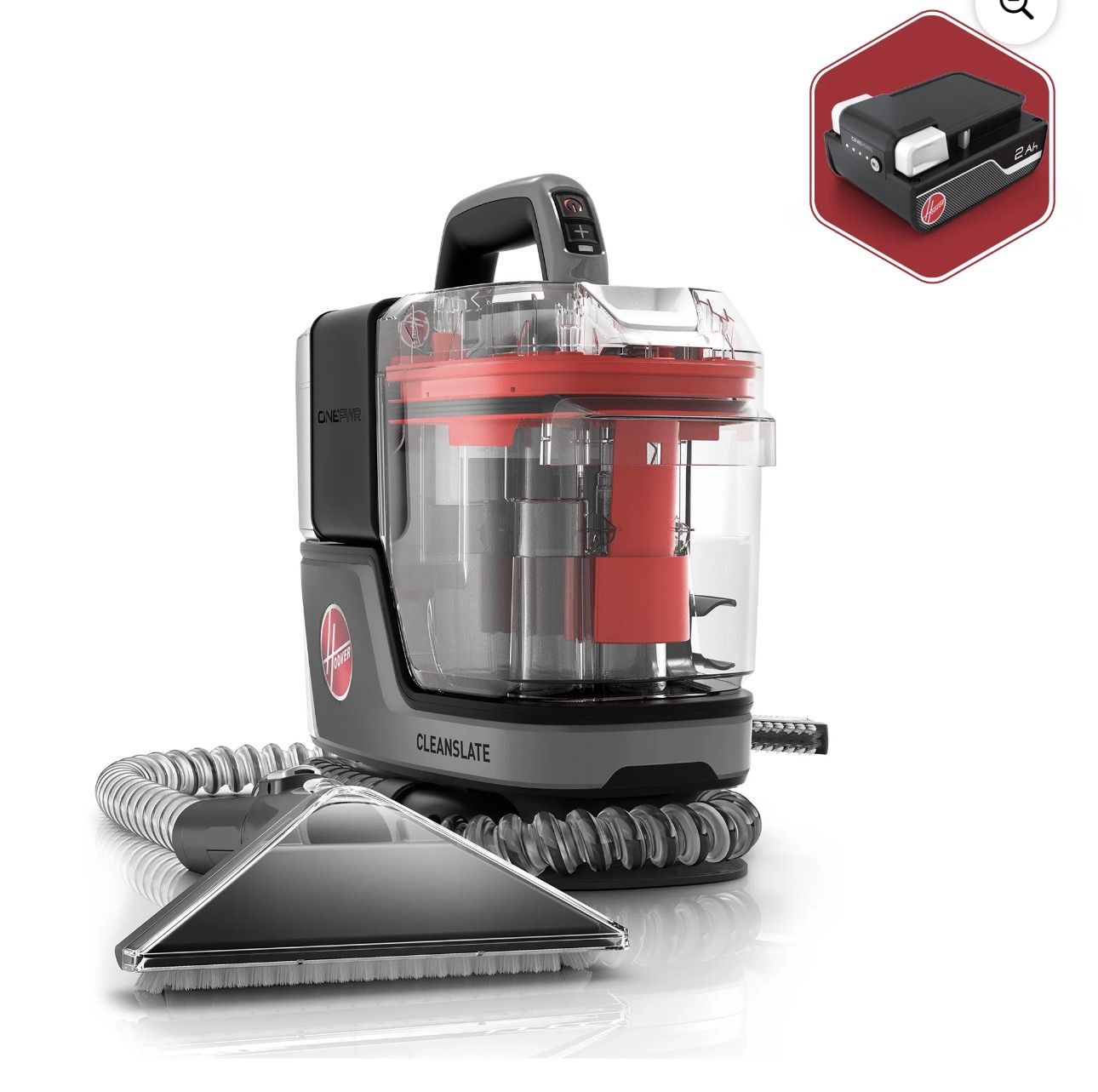 Hoover ONEPWR CleanSlate, Cordless Portable Spot Cleaner, Carpet, Upholstery, Stairs, Auto Interior, Pet Stain Removal, Lightweight, BH14010V