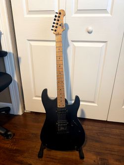 JET JS‑500 MBK – Satin Black – Roasted Maple Neck & Poplar Body – Excellent Condition